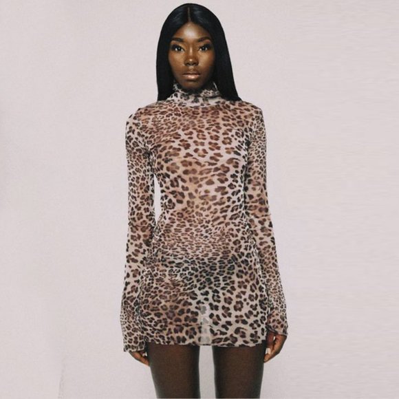 MINI CHEETAH DRESS - Picture 3 of 7